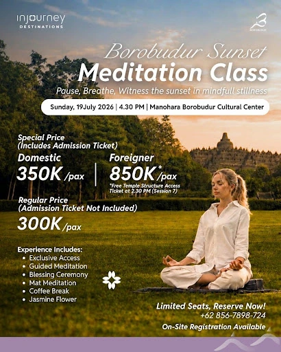 borobudur sunset meditation
